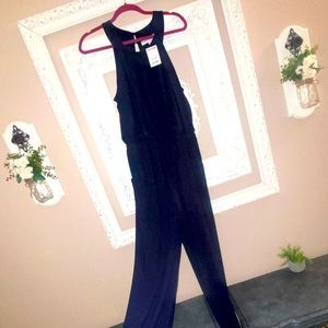 NWT NAVY JUMPSUIT LARGE
